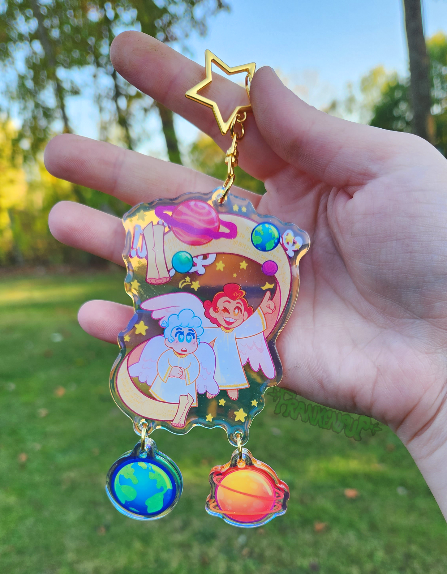 Good Omens - Let There be light Double Sided Charm