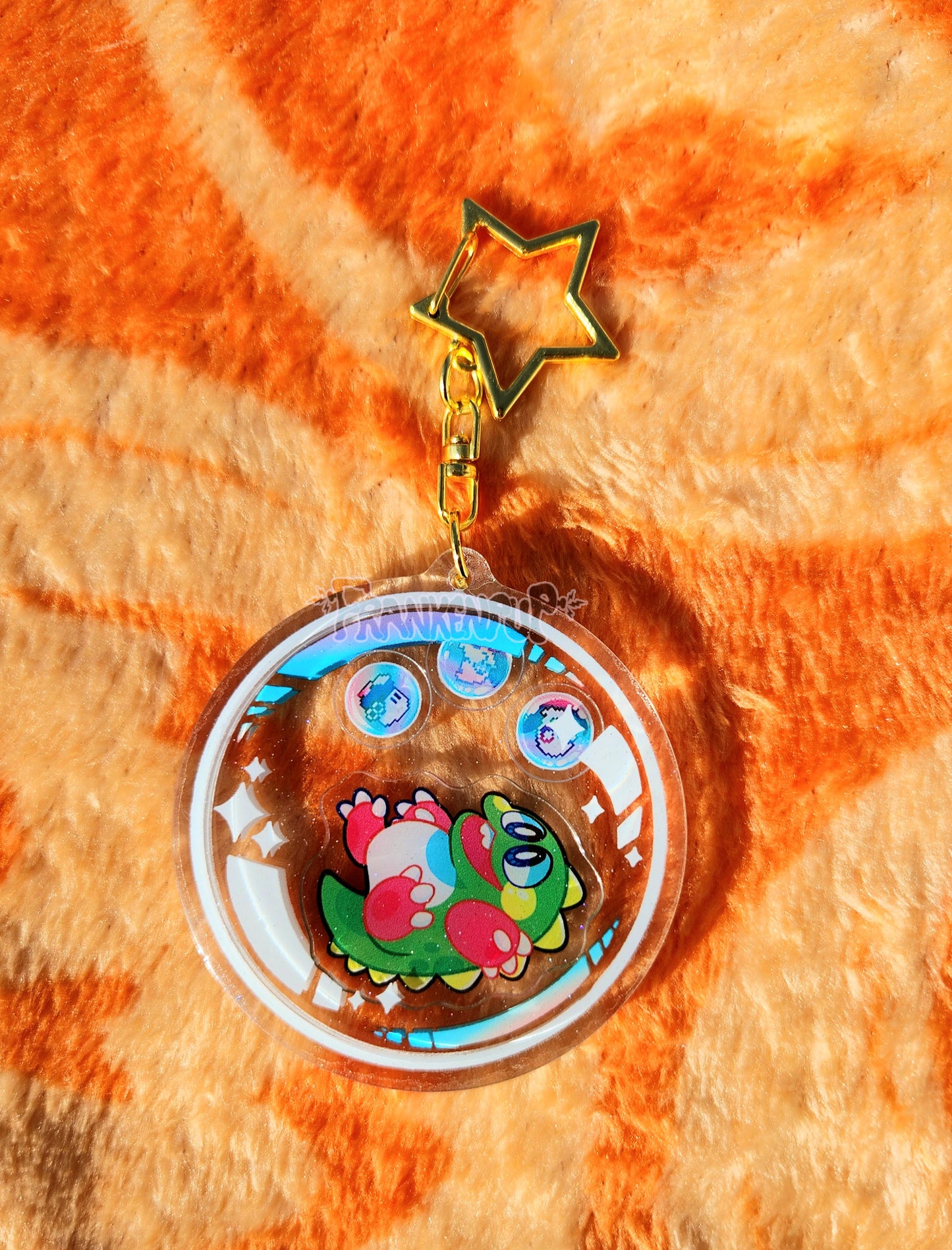 Bubble Bobble Shaker Keychain