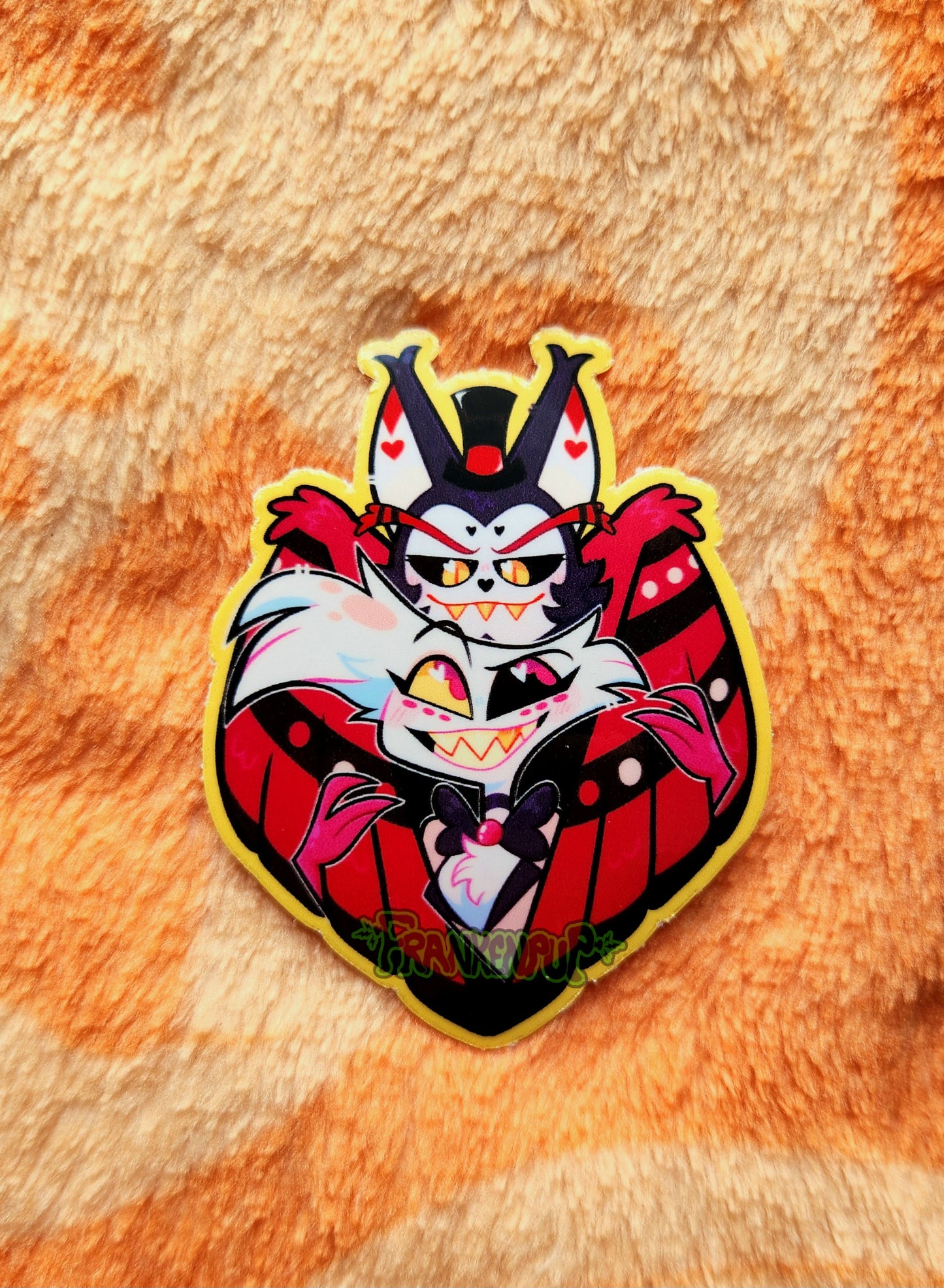 Angel Dust and Husker Vinyl Sticker