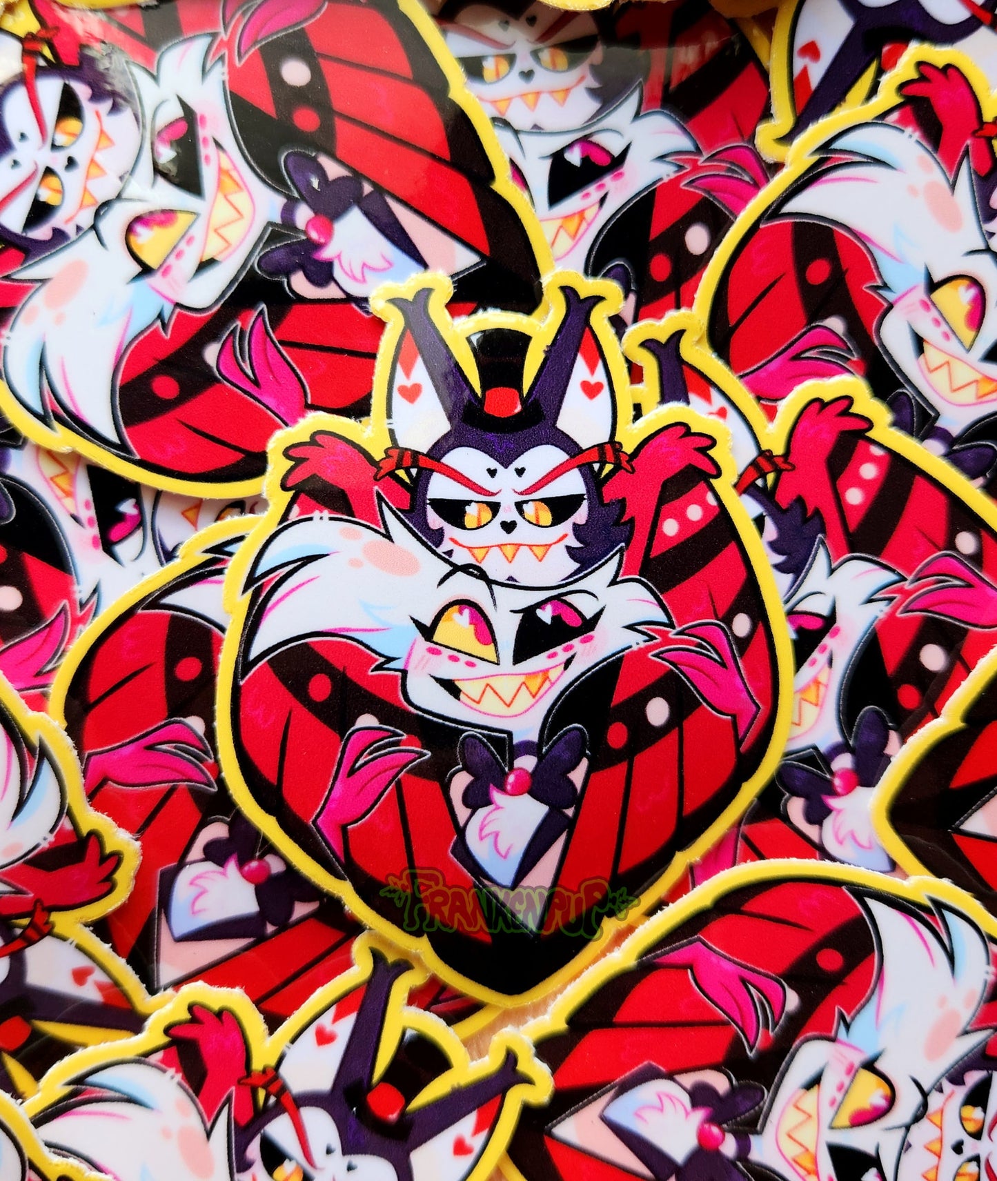 Angel Dust and Husker Vinyl Sticker