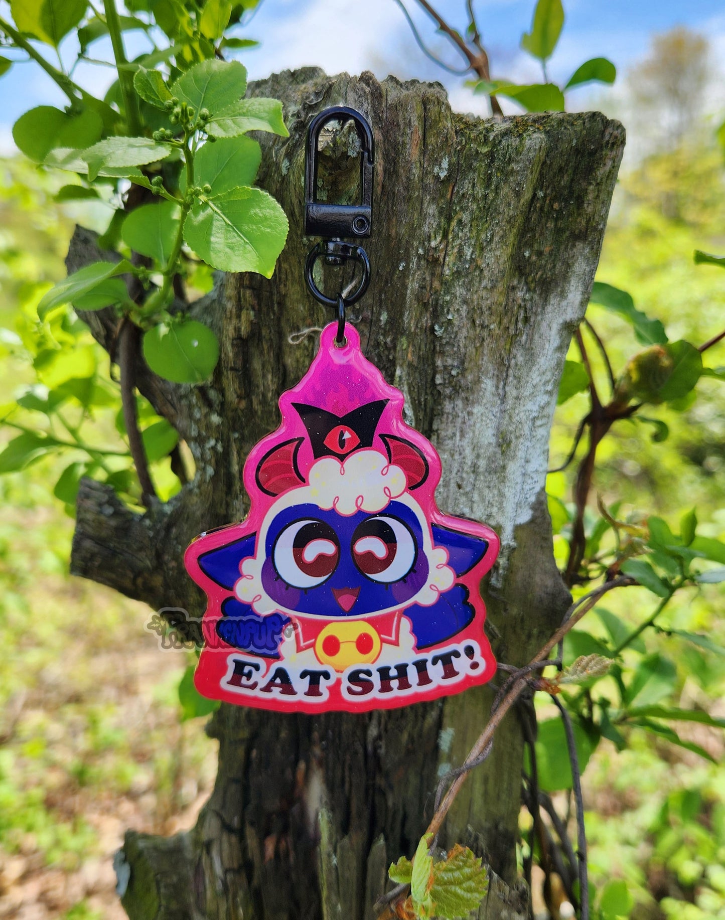 Eat Shit - Cult of the Lamb Keychain