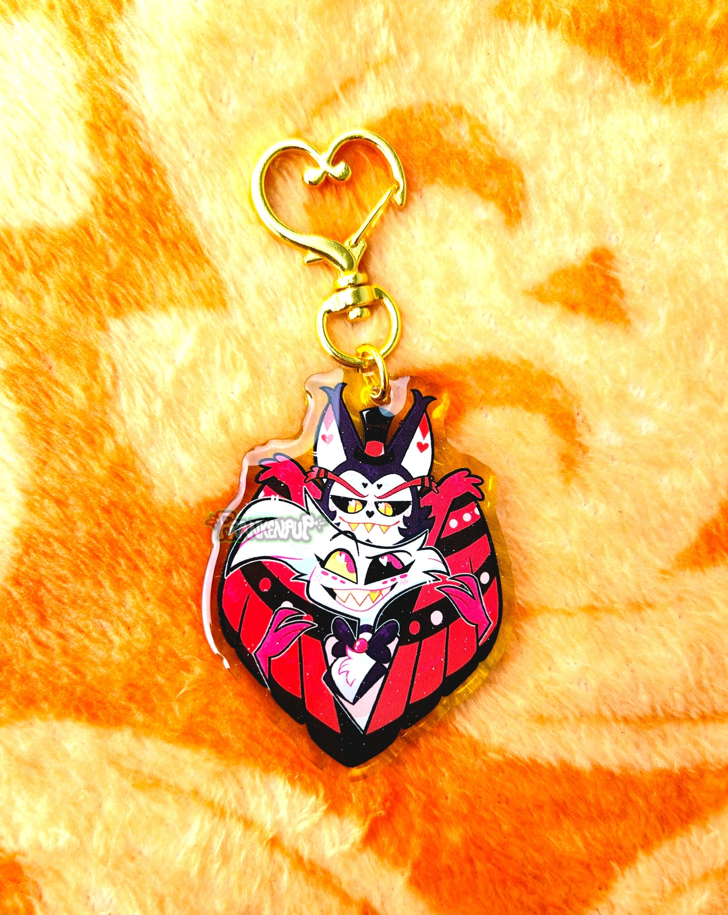 Angel Dust and Husker Vinyl Keychain