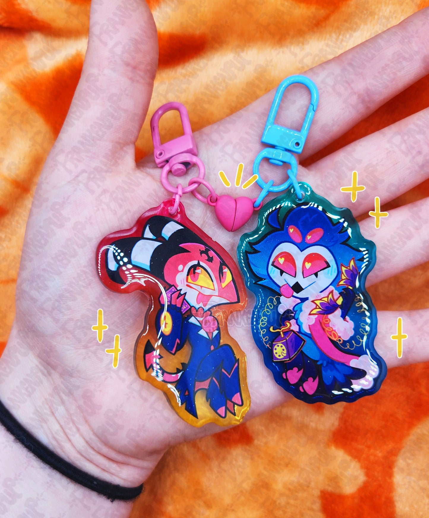 Helluva Boss Linking Keychains