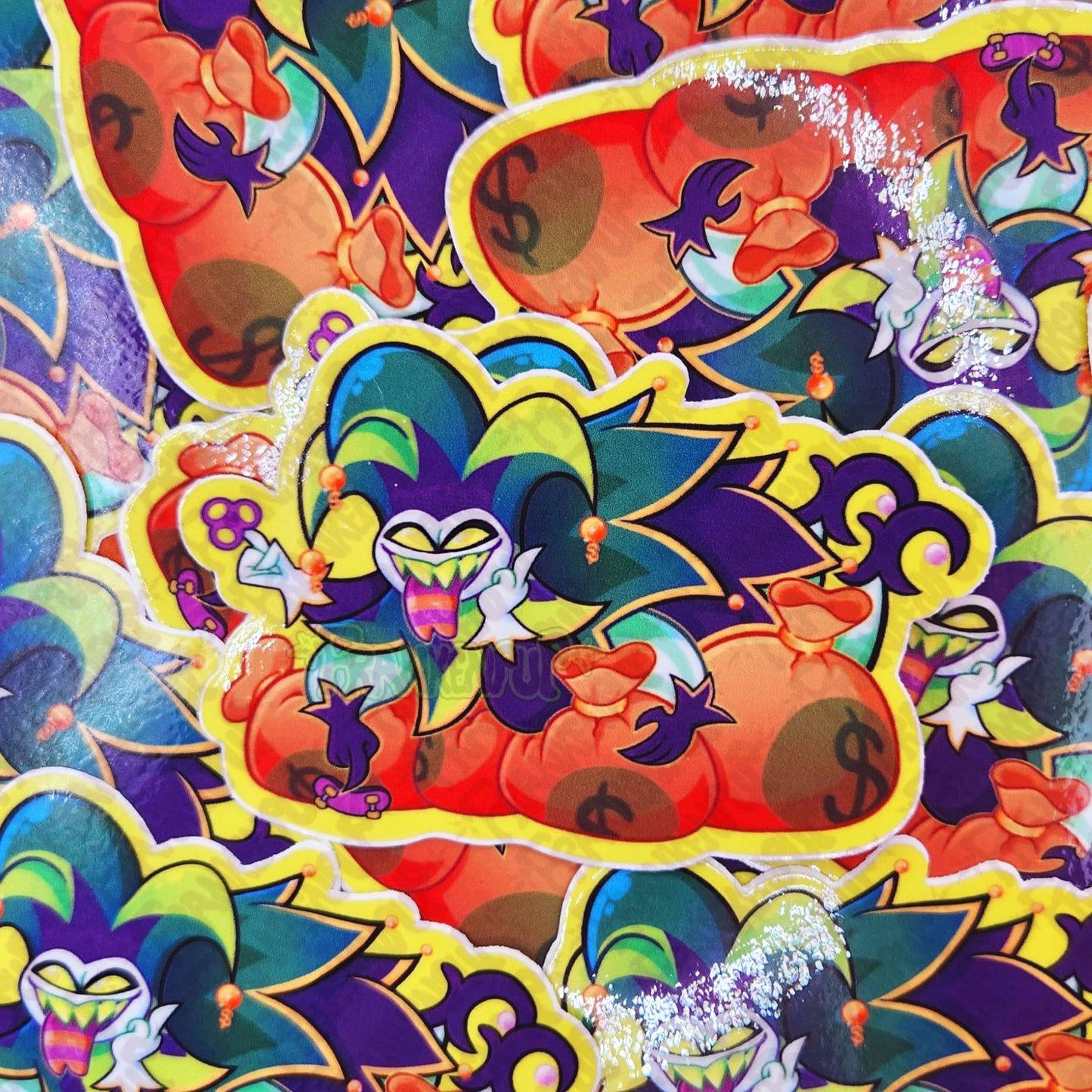 Mammon King of Greed Helluva Boss Sticker