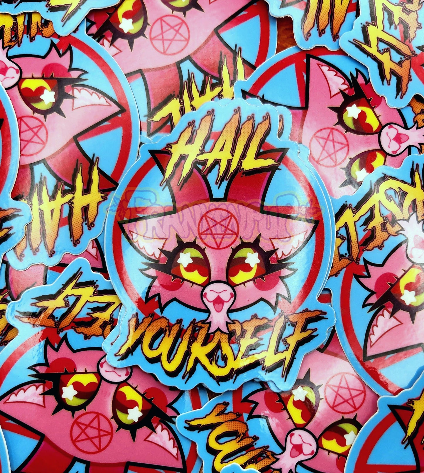 Baphomet Hail Yourself Sticker