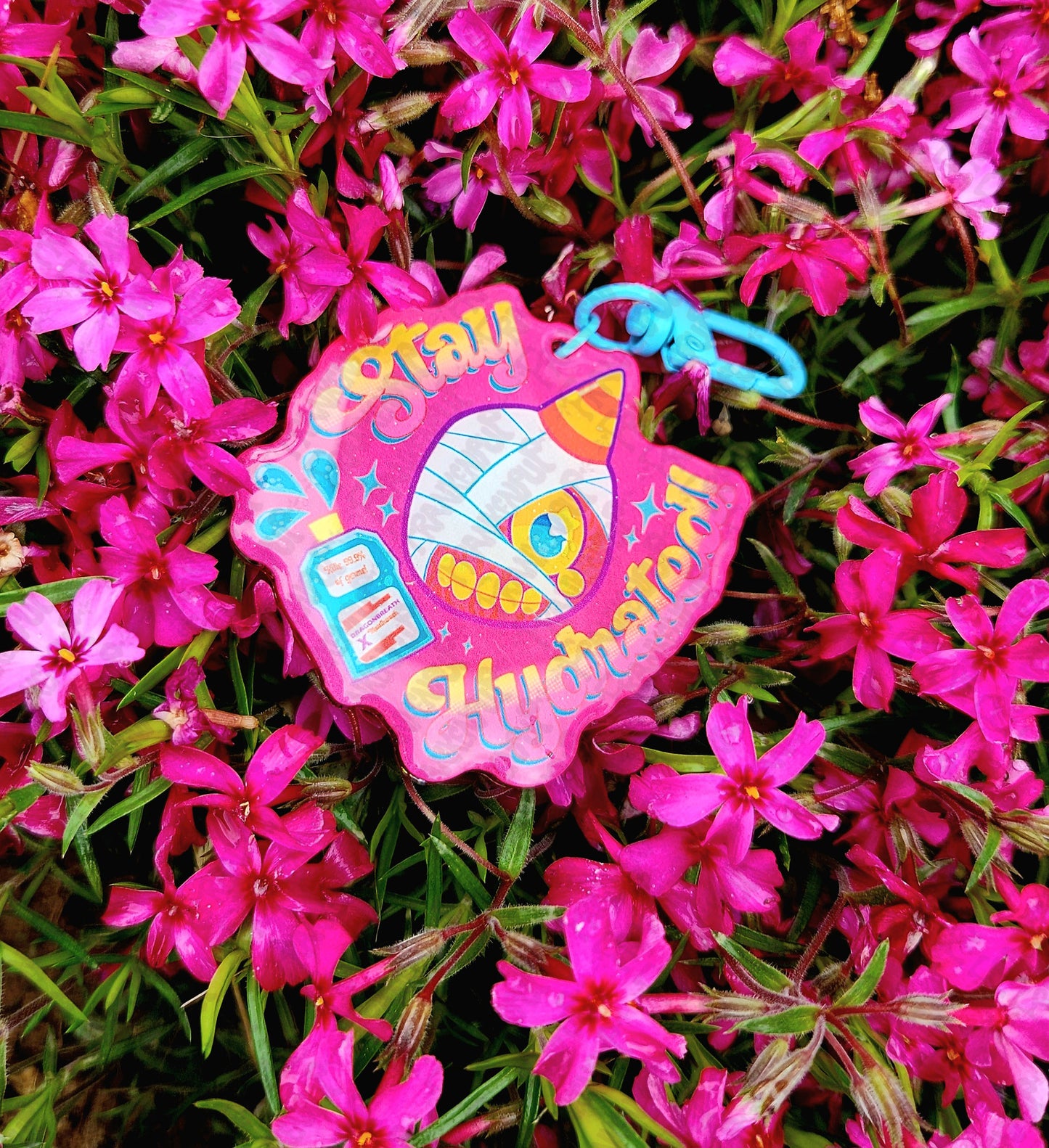 Mouthwashing Curly Keychain