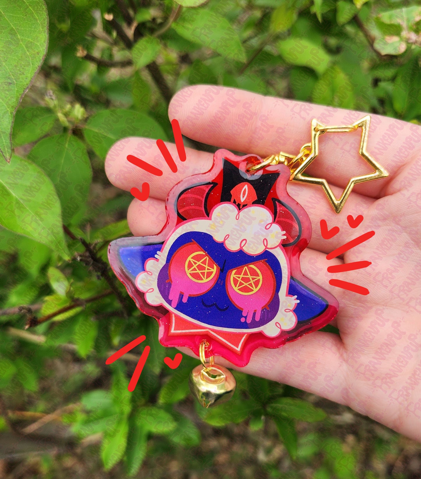 Cult of the Lamb Bell Keychain
