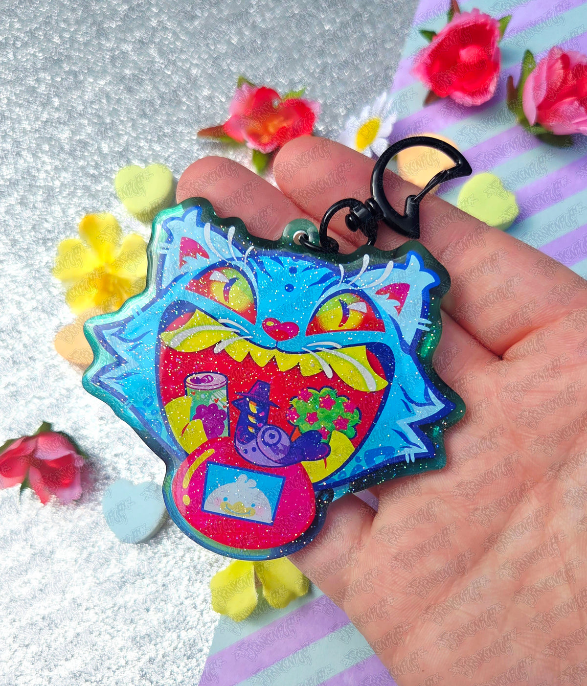 Kpop Demon Hunters Derpy Tiger Keychain