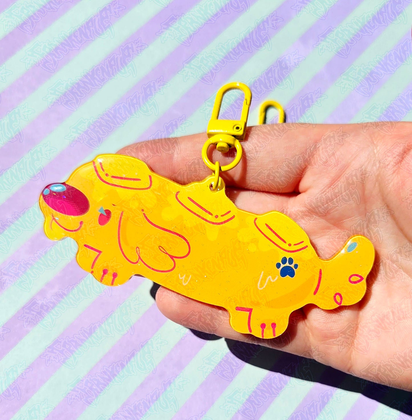 Hot Dawg Con Ribbon Keychain