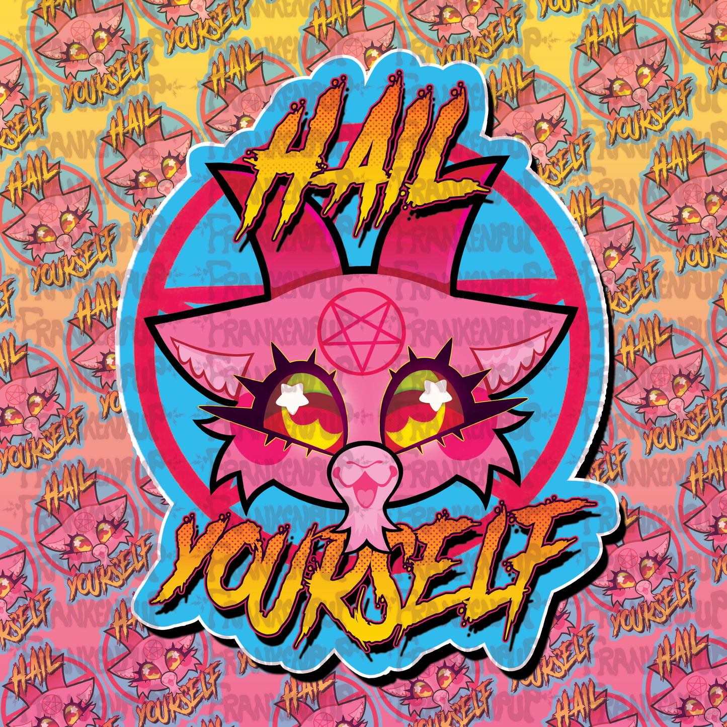 Baphomet Hail Yourself Sticker