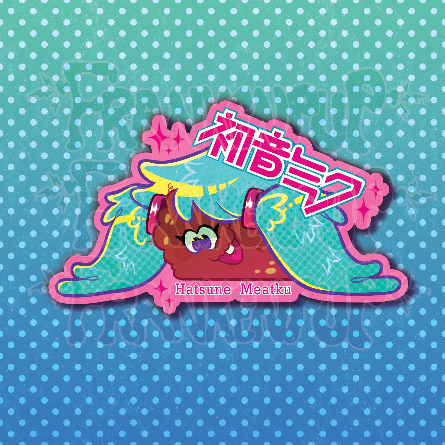 Hatsune Meatku Vinyl Sticker