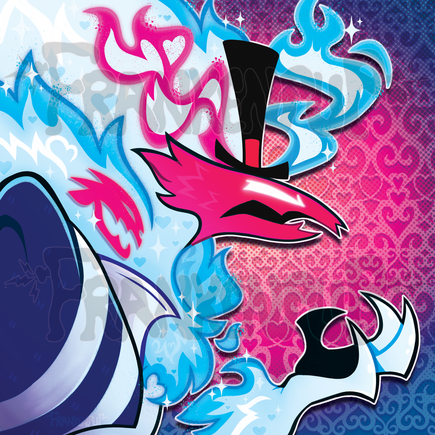 Mammon & Ozzie Helluva Boss Prints