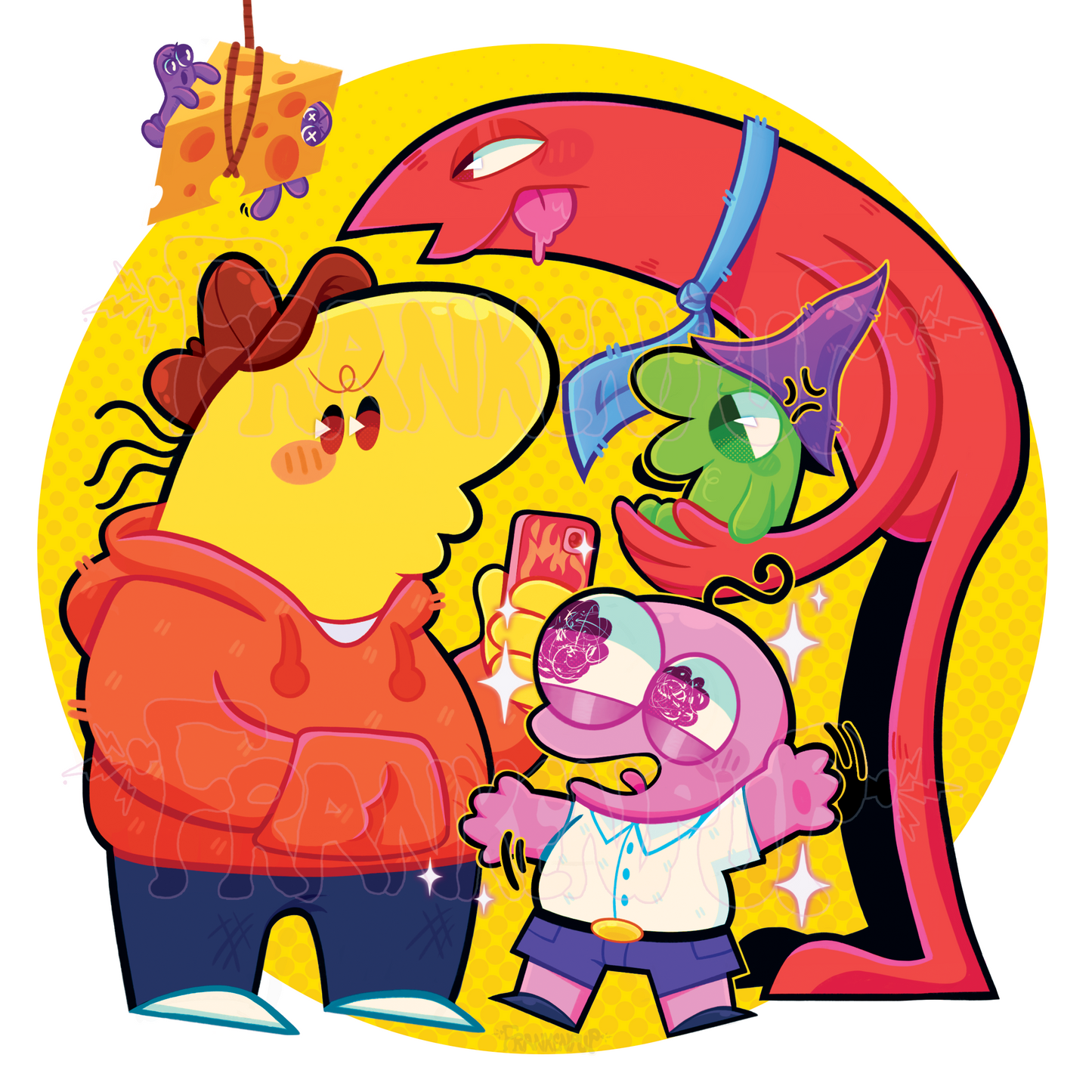 Smiling Friends Critter Sticker