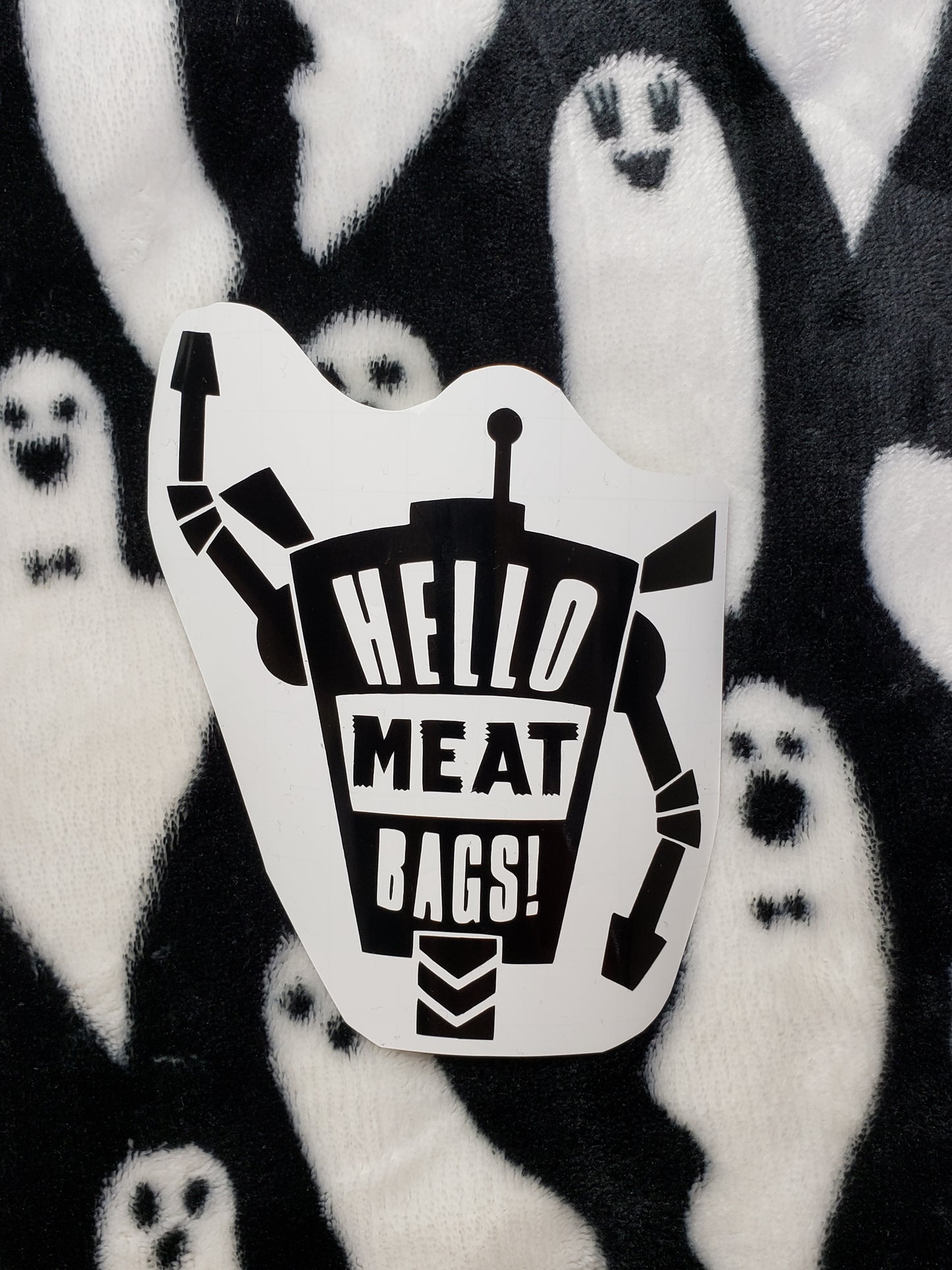 Claptrap Vinyl Decal 'Meatbag'