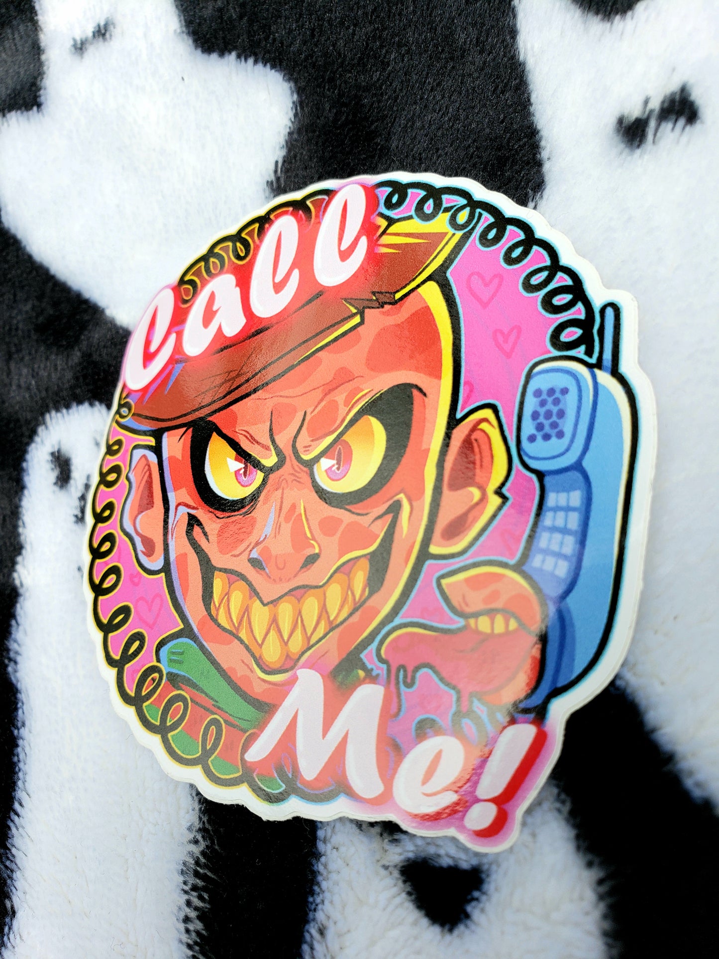 'Call me' Freddy Krueger Sticker