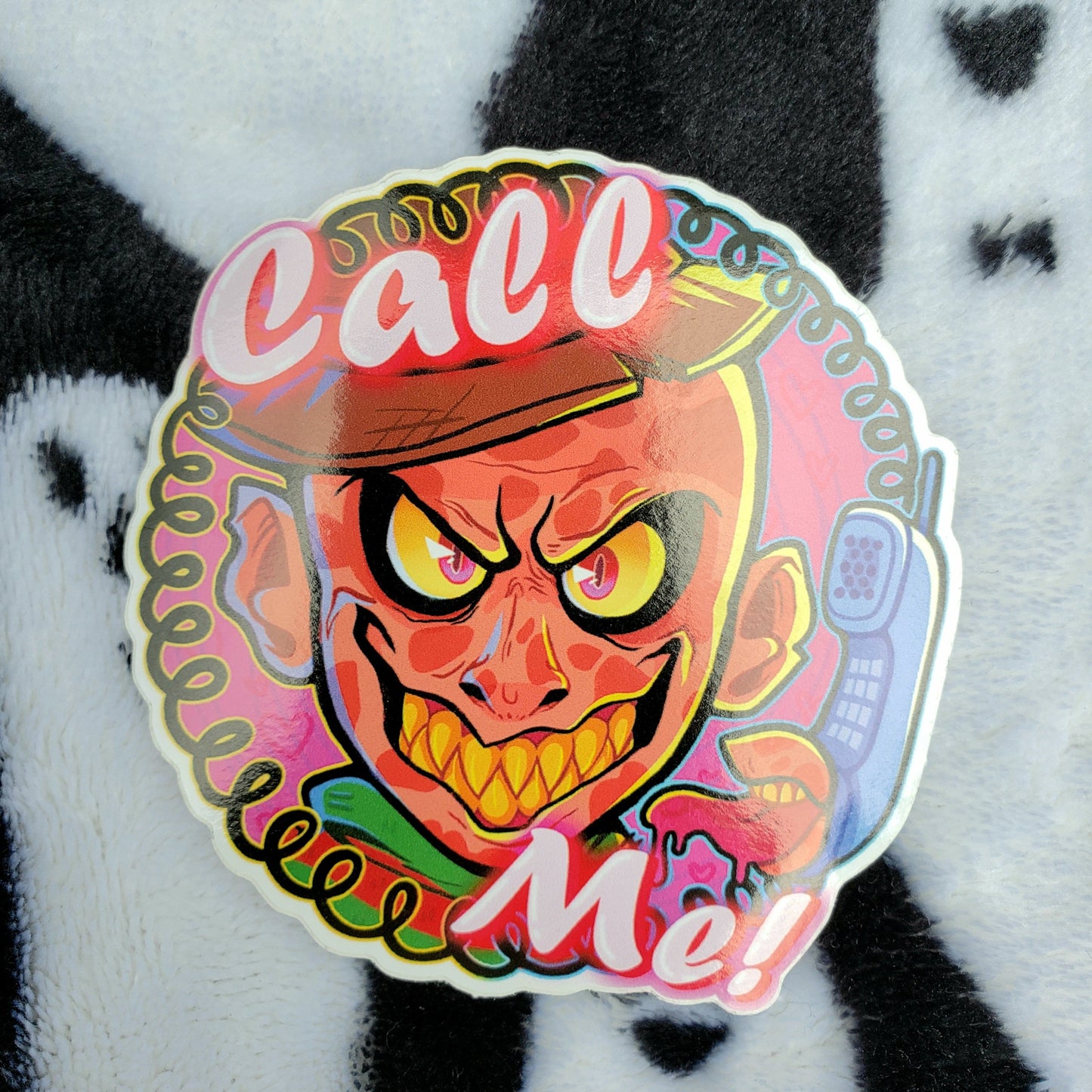 'Call me' Freddy Krueger Sticker