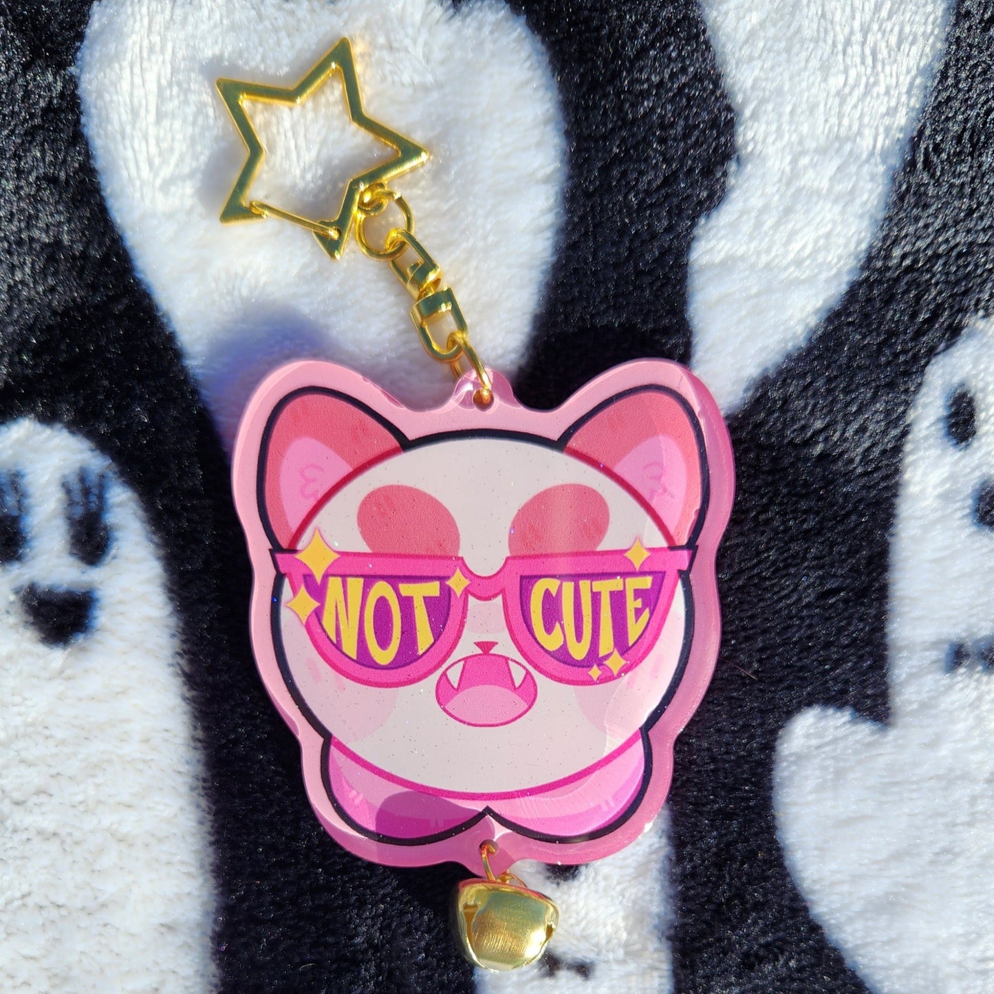 Bee and Puppycat 3D bell keychain