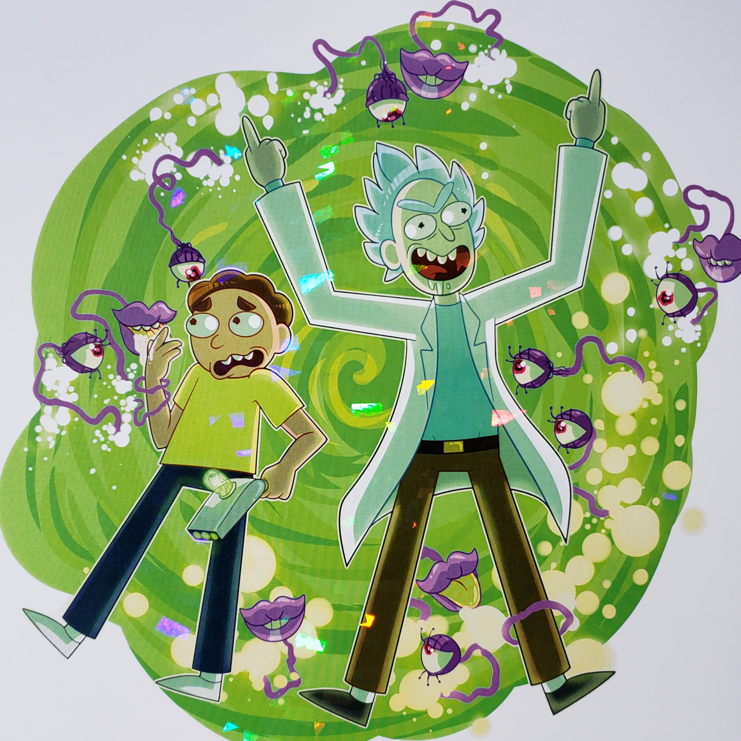 Rick and Morty Holo Print