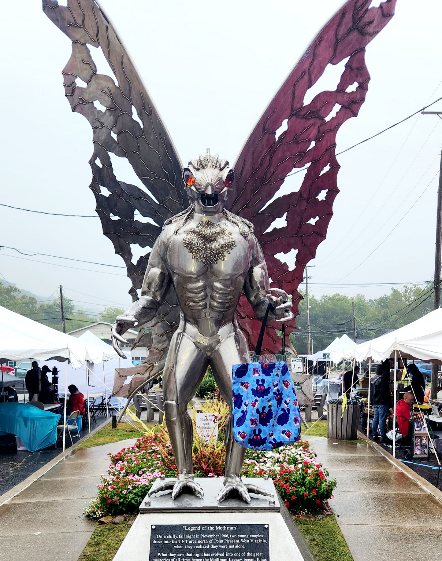 Mothman Eco Friendly Reusable Tote Bag