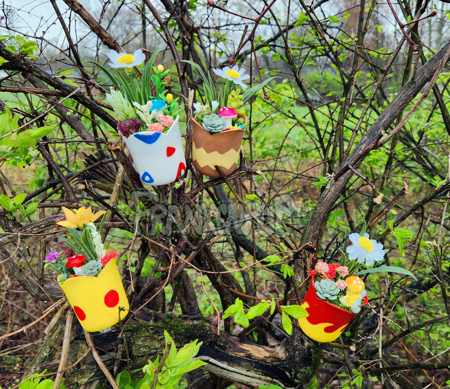 Mini Pokemon Egg Planters