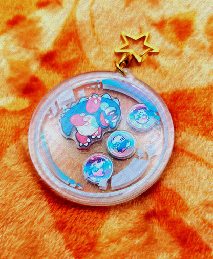 Bubble Bobble Shaker Keychain