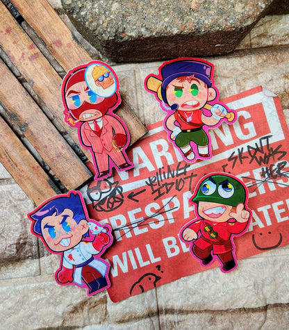 Team Fortress 2 Red Team Stickers