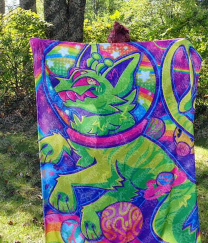 Alien Dog Blanket