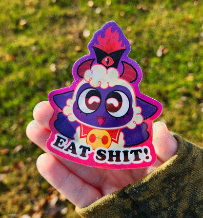 Cult of the Lamb Glitter Sticker