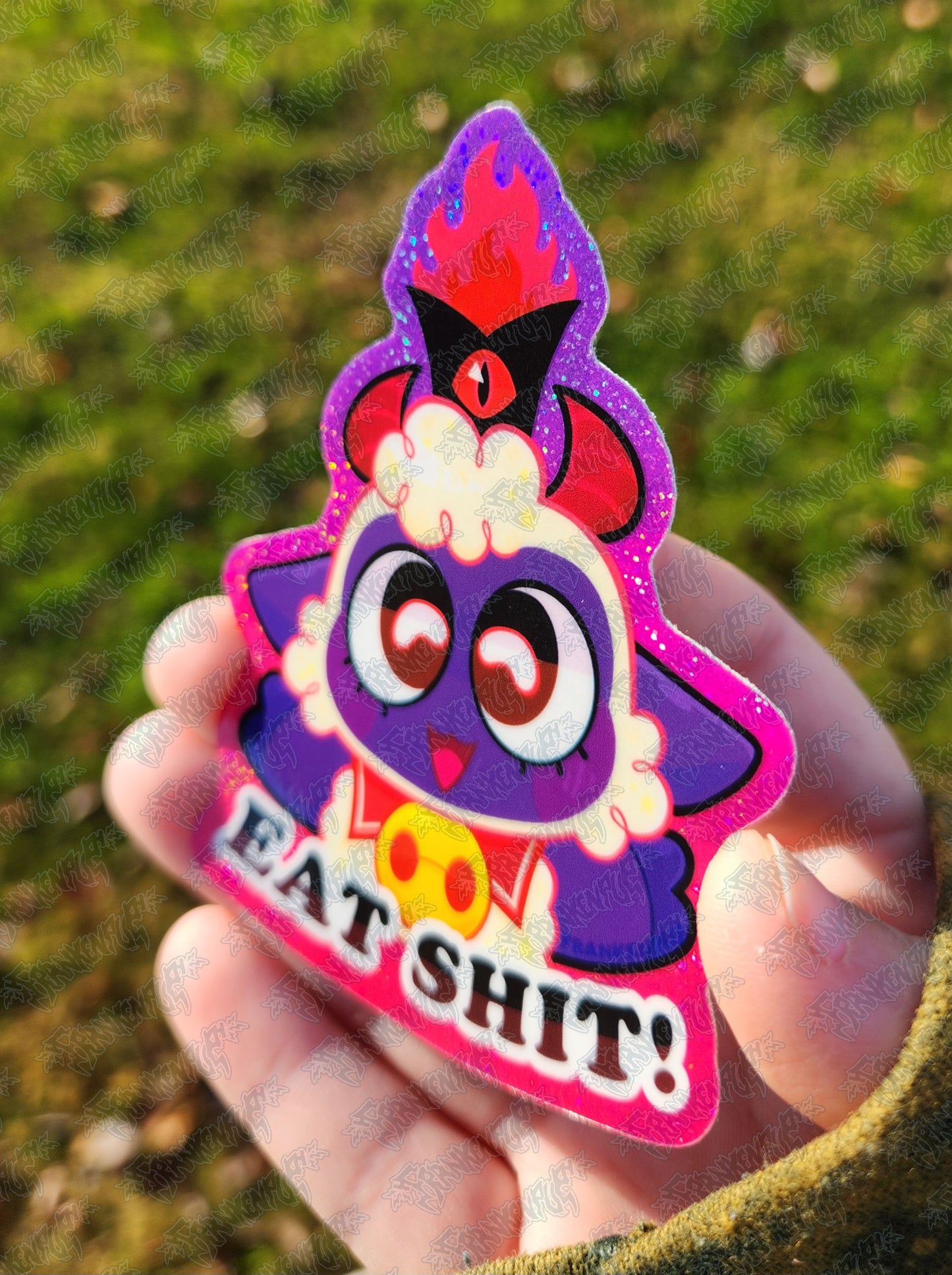 Cult of the Lamb Glitter Sticker