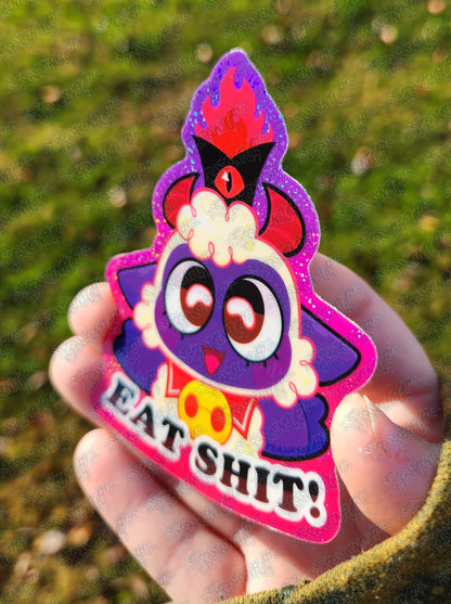 Cult of the Lamb Glitter Sticker