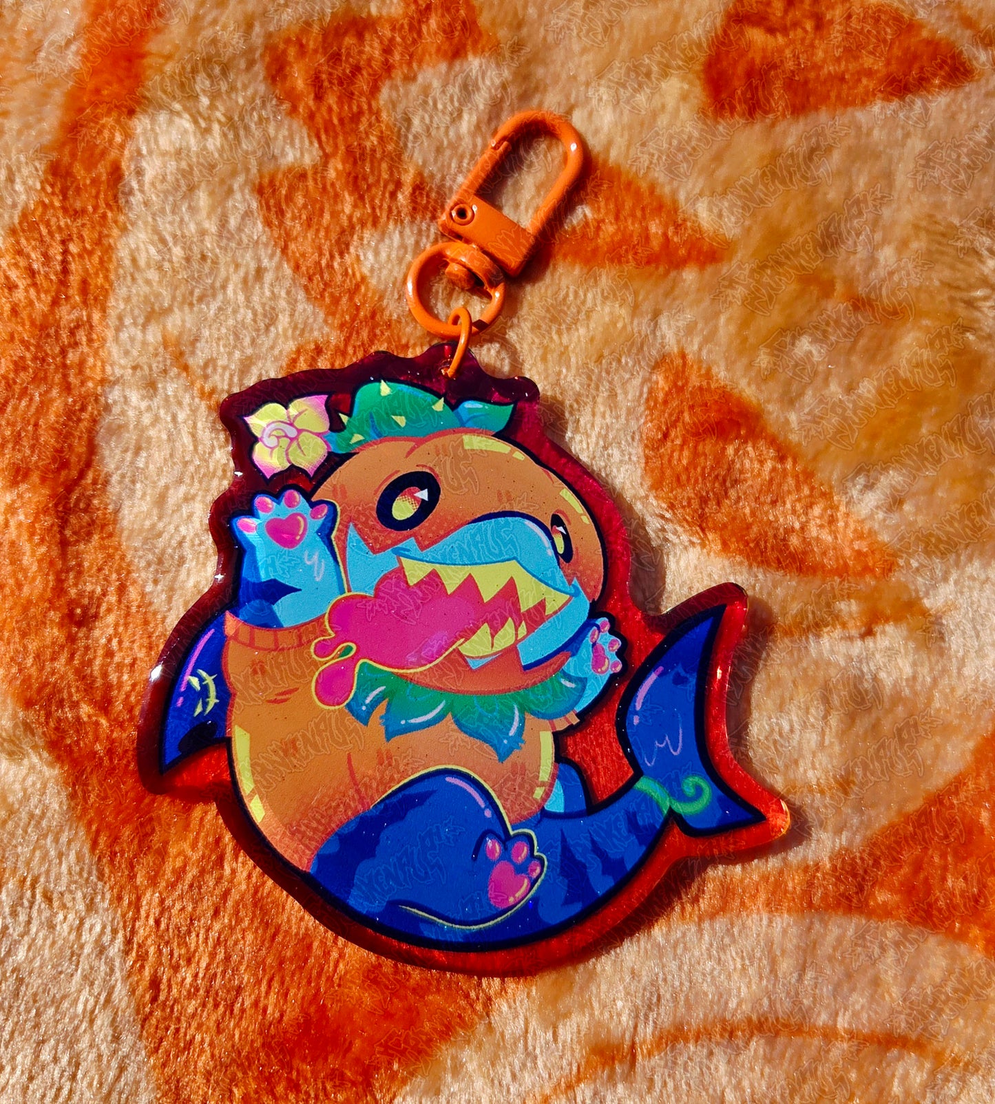 Jeff the Shark Halloween Keychain
