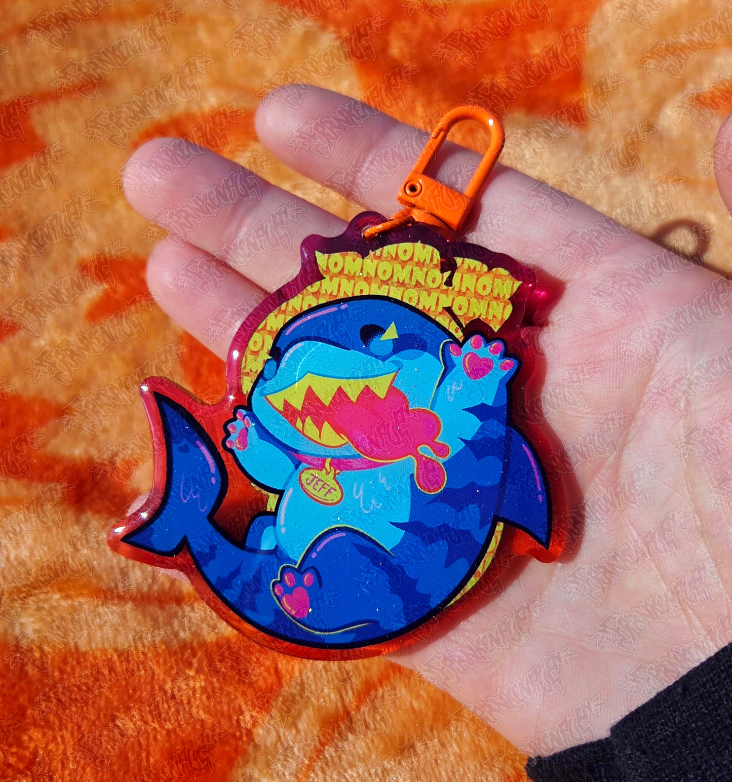 Jeff the Shark Halloween Keychain