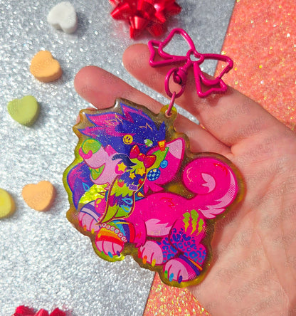 Sparkle Dog Keychain