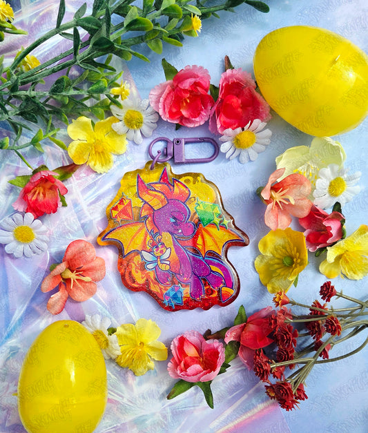 Spyro the Dragon Keychain