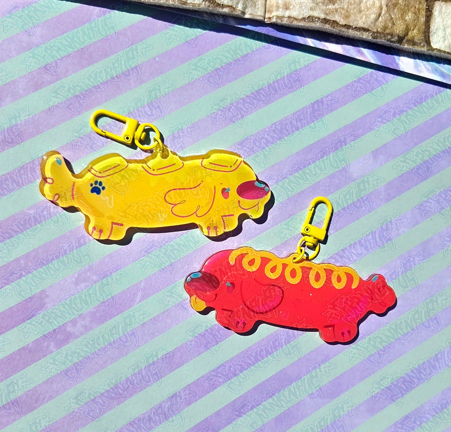 Hot Dawg Con Ribbon Keychain