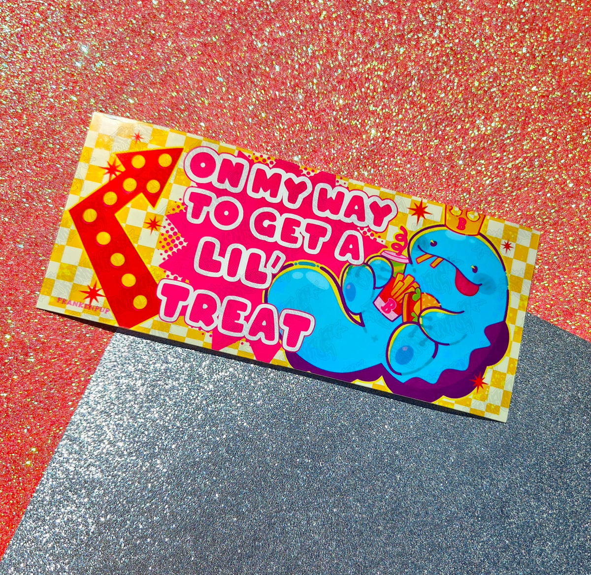 On my way to get a lil Treat Bumper Sticker