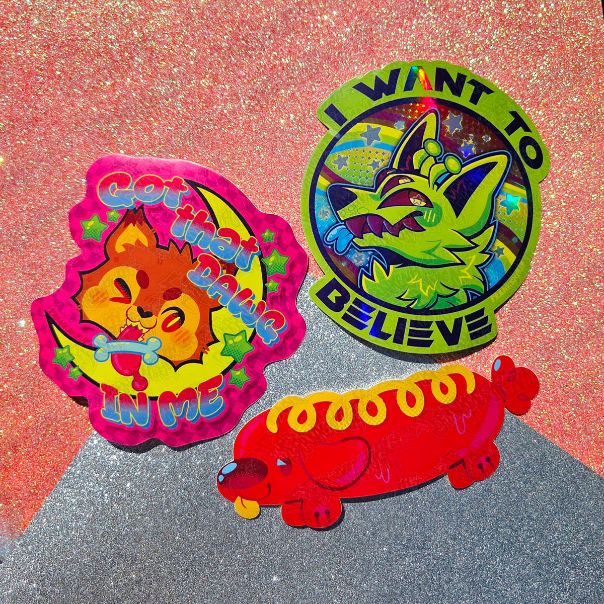 I want to Believe Holographic Bumper Sticker