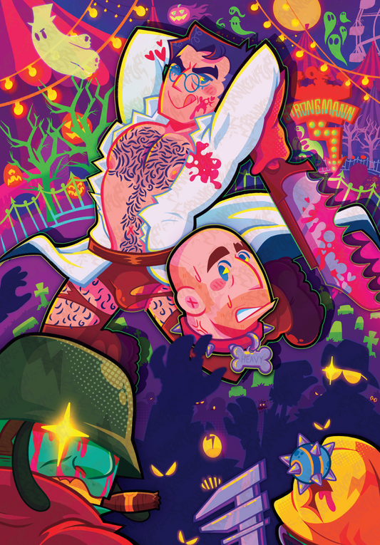 Lollipop Chainsaw Übermensch - Medic Holo Print