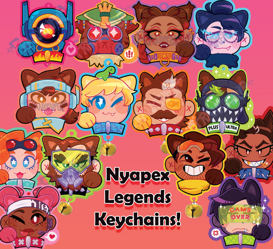 Nyapex Legends 3D bell keychains