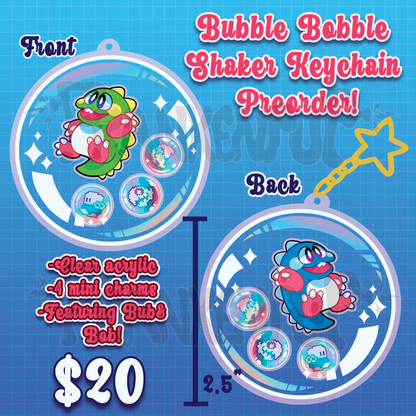 Bubble Bobble Shaker Keychain
