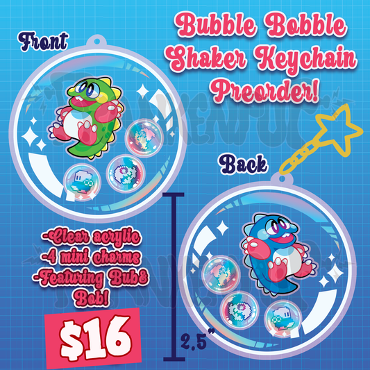Bubble Bobble Shaker Keychain