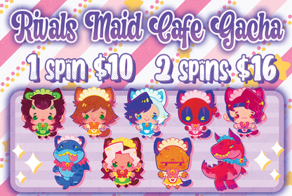 Rivals Maid Cafe keychains