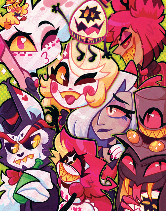 Hazbin Hotel Family Photo Print