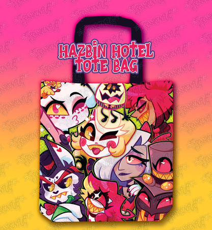 Hazbin Hotel Eco Friendly Reusable Tote Bag