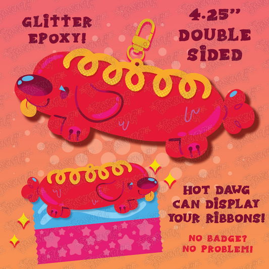 Hot Dawg Con Ribbon Keychain
