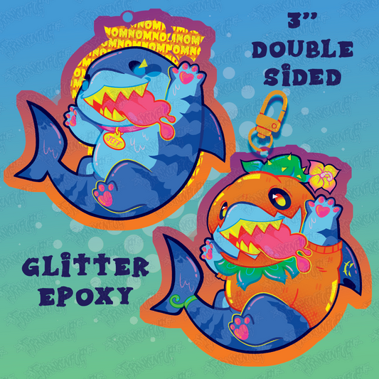 Jeff the Shark Halloween Keychain