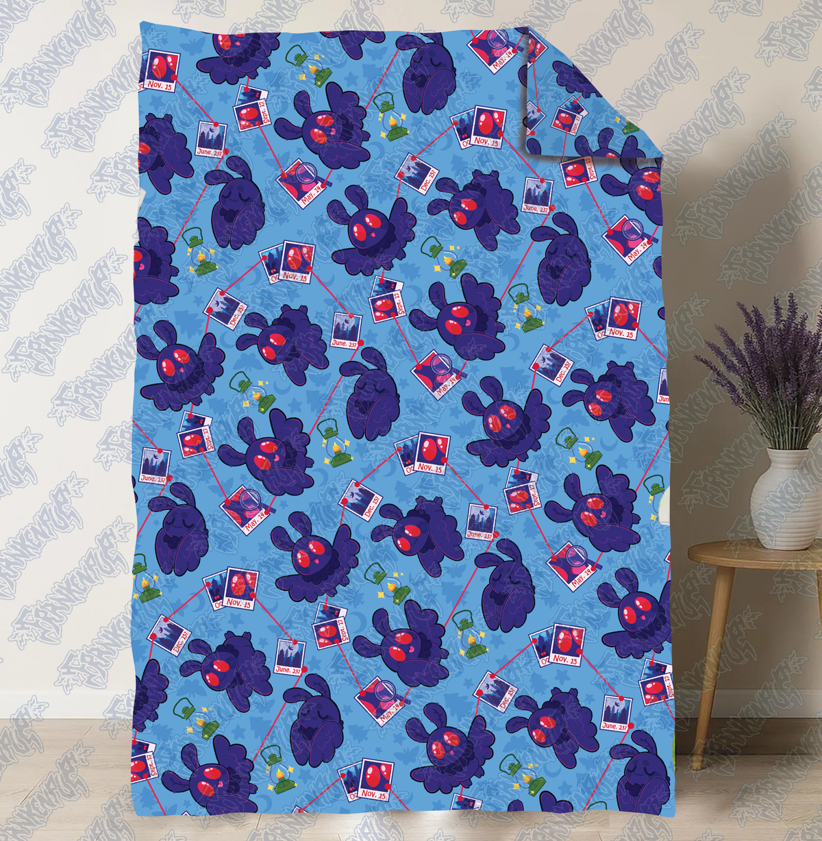 Mothman Sightings Throw Blanket