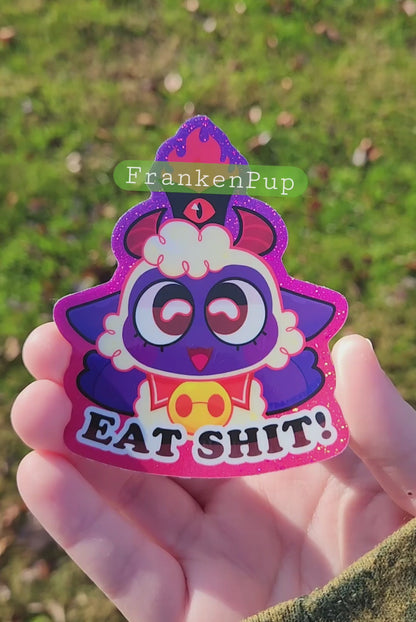 Cult of the Lamb Glitter Sticker