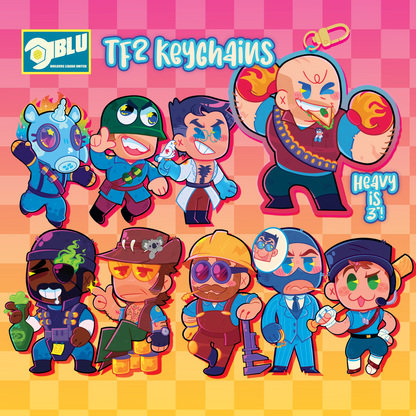 Team Fortress 2 Double Sided Keychains