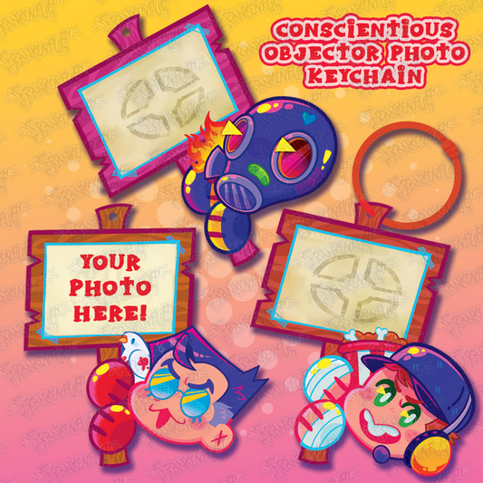 TF2 - Conscientious Objector Photocard Keychains